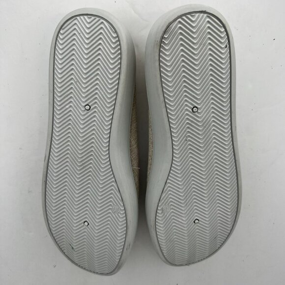 Solemates Womens Beige Canvas Solid Round Toe Low Top Slip On Size 11 Loafers - Picture 8 of 9